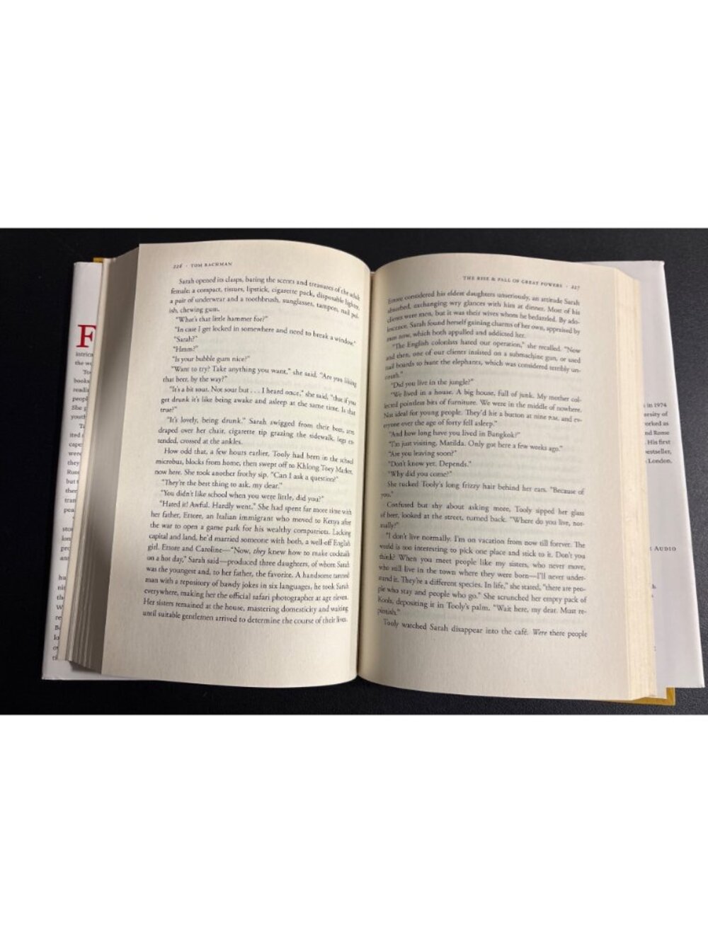 The Rise & Fall Of Great Powers By Tom Rachman First Edition Hardcover - Picture 6 of 9